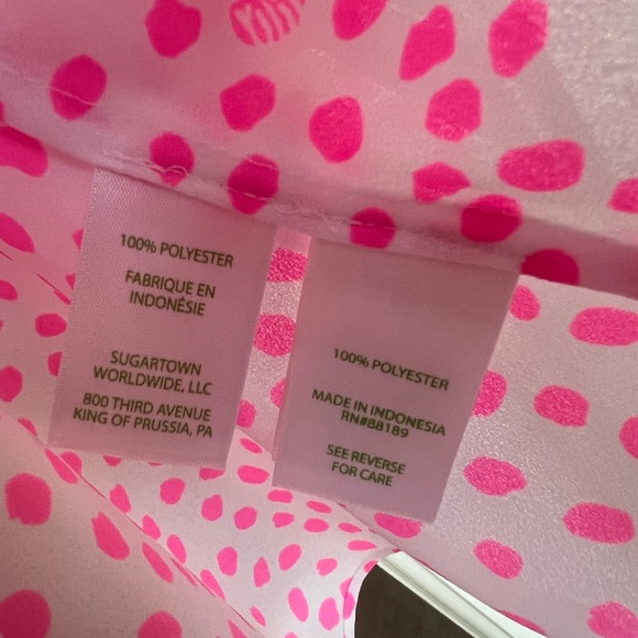 Lilly Pulitzer too , blouse “Pamala” Pink Sz L - Picture 5 of 8
